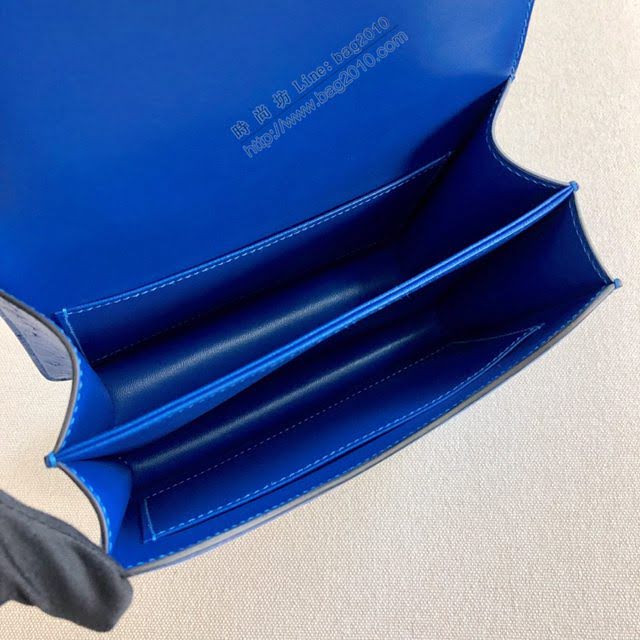 Hermes女包 愛馬仕constance 19cm KK鴕鳥 手工縫製 Hermes鴕鳥皮空姐包  am1858